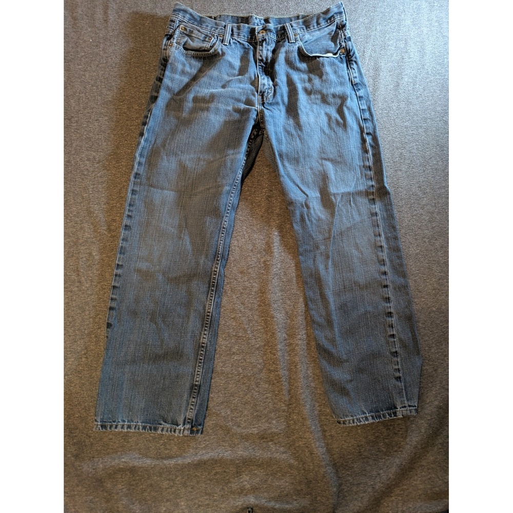 Levis 569 Jeans Mens 36x32 Medium Wash Straight Leg Relaxed Fit Skater Y2K